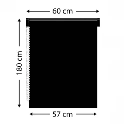 Store enrouleur tamisant (60 x 180 cm) Pure Taupe