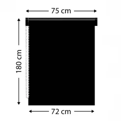 Store enrouleur tamisant (75 x 180 cm) Pure Taupe