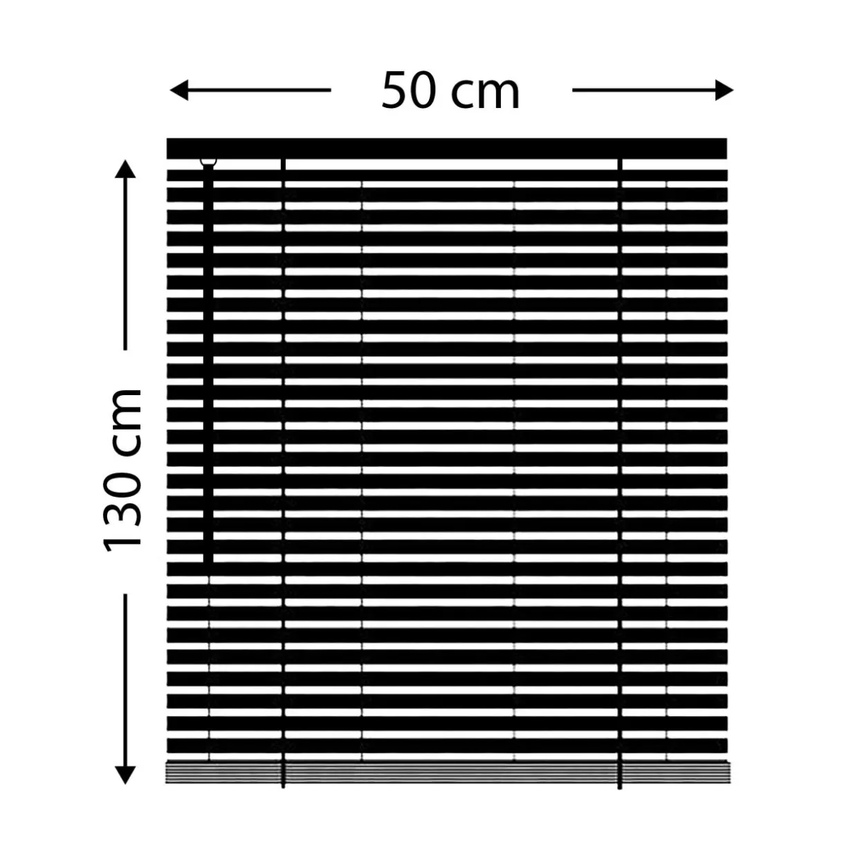 Store vénitien (50 x 130 cm) PVC Gris anthracite