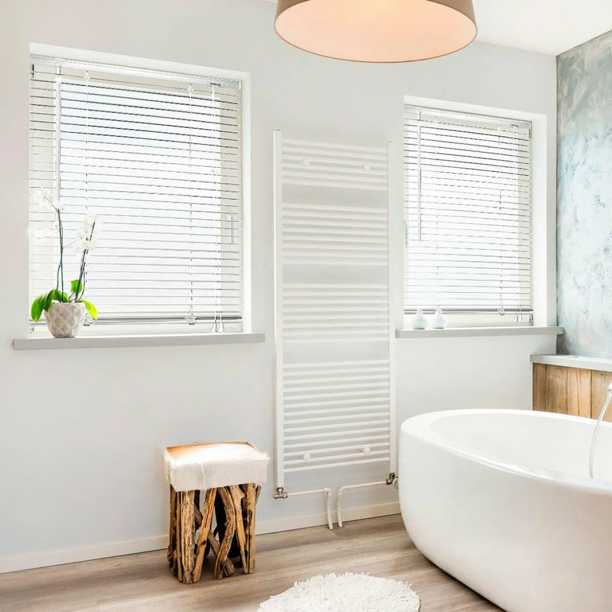 Store vénitien (40 x 130 cm) PVC Blanc