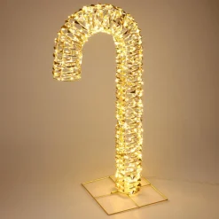 Sucre d'orge lumineux 400 LED (H75 cm) Christmas Or