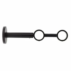 Support tringle double extensible (L190 - 230 / D28) Lino Noir mat