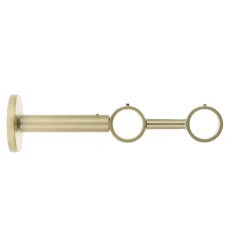 Support tringle double fixe métal (L190 cm / D28 mm) Lino Or