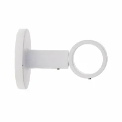 Support tringle fixe (L65 / D28) Lino Blanc mat