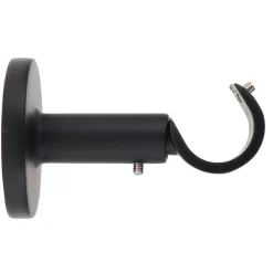 Support tringle fixe (L60 / D20 mm) Jim gouttière Noir mat