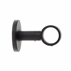 Support tringle fixe (L65 / D28) Lino Noir mat