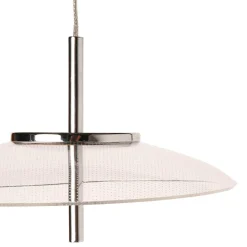 Suspension aluminium sixties LED (D20 cm) UFO Transparent