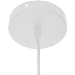 Suspension bois et métal (D15 cm) Break Blanche