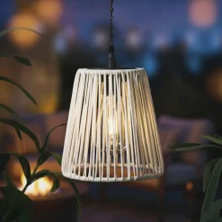 Suspension de jardin solaire LED (H58 cm) Midtown Blanc