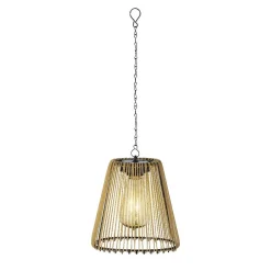 Suspension de jardin solaire LED (D17,5 cm) Calabre Dorée