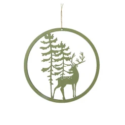 Suspension de Noël (D30 cm) Nature originelle Vert Romarin