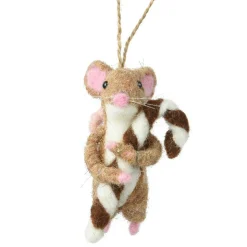 Suspension de Noël en laine (H9 cm) Mimolette Naturel