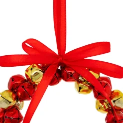 Suspension de Noël en métal (D10,5 cm) Grelots Rouge