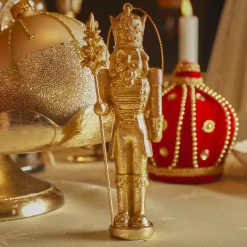 Suspension de Noël (H13 cm) Casse noisette Félix Or