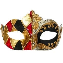 Suspension de Noël (H9 cm) Carnaval de Venise Doré