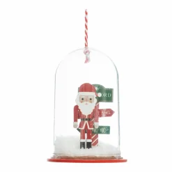 Suspension de Noël (H9 cm) Cloche du Père Noël