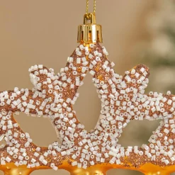 Suspension de Noël (H13 cm) Flocon gourmand Chocolat