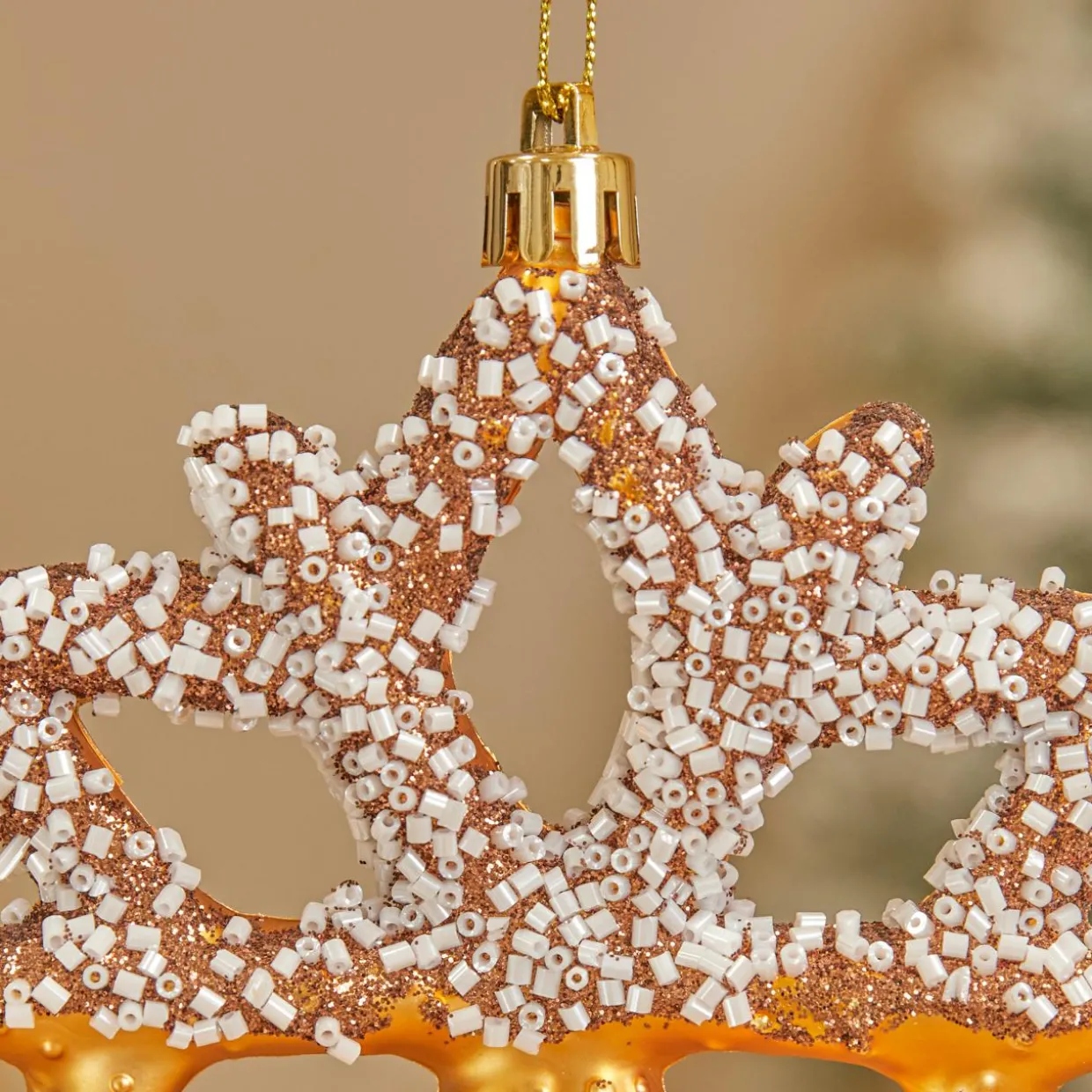 Suspension de Noël (H13 cm) Flocon gourmand Chocolat