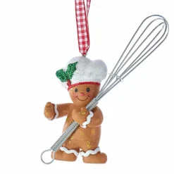 Suspension de Noël (H8 cm) Fouet Marron