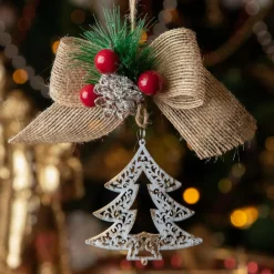 Suspension de Noël (H15 cm) Sapin décoré Multicolore