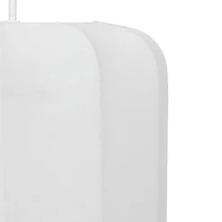 Suspension luminaire coton (25 x 35 cm) Toby Blanc