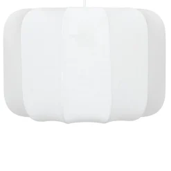 Suspension luminaire coton (37 x 24 cm) Toby Blanc