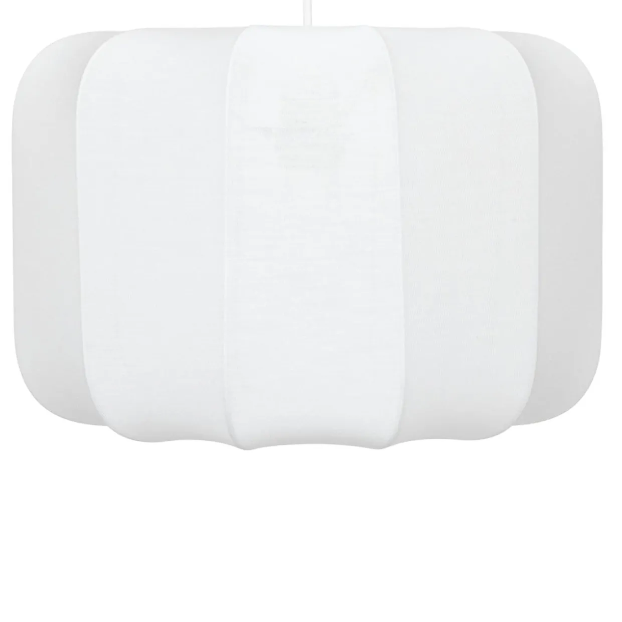 Suspension luminaire coton (37 x 24 cm) Toby Blanc