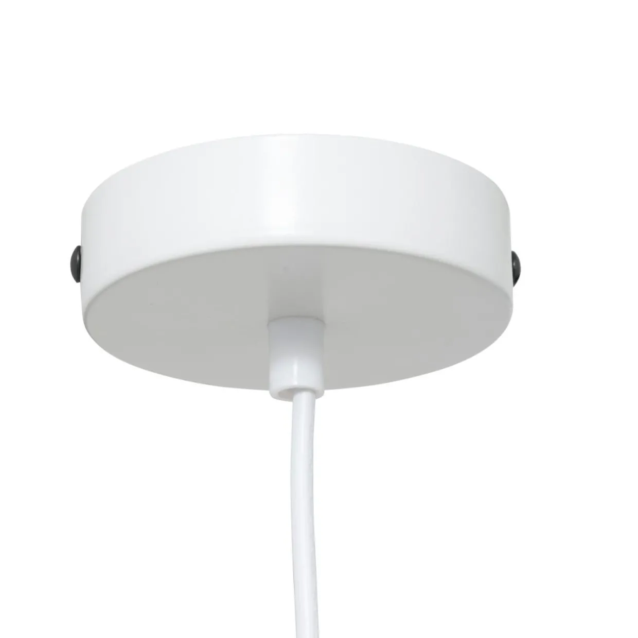 Suspension luminaire coton (37 x 24 cm) Toby Blanc