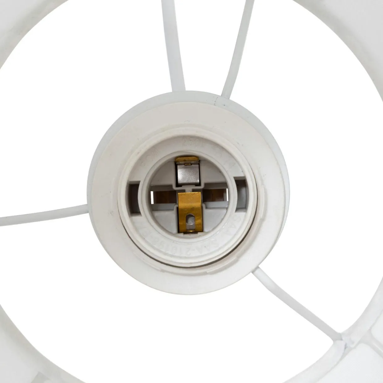 Suspension luminaire coton (37 x 24 cm) Toby Blanc