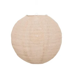 Suspension luminaire lanterne lin (35 cm) Jordy Beige