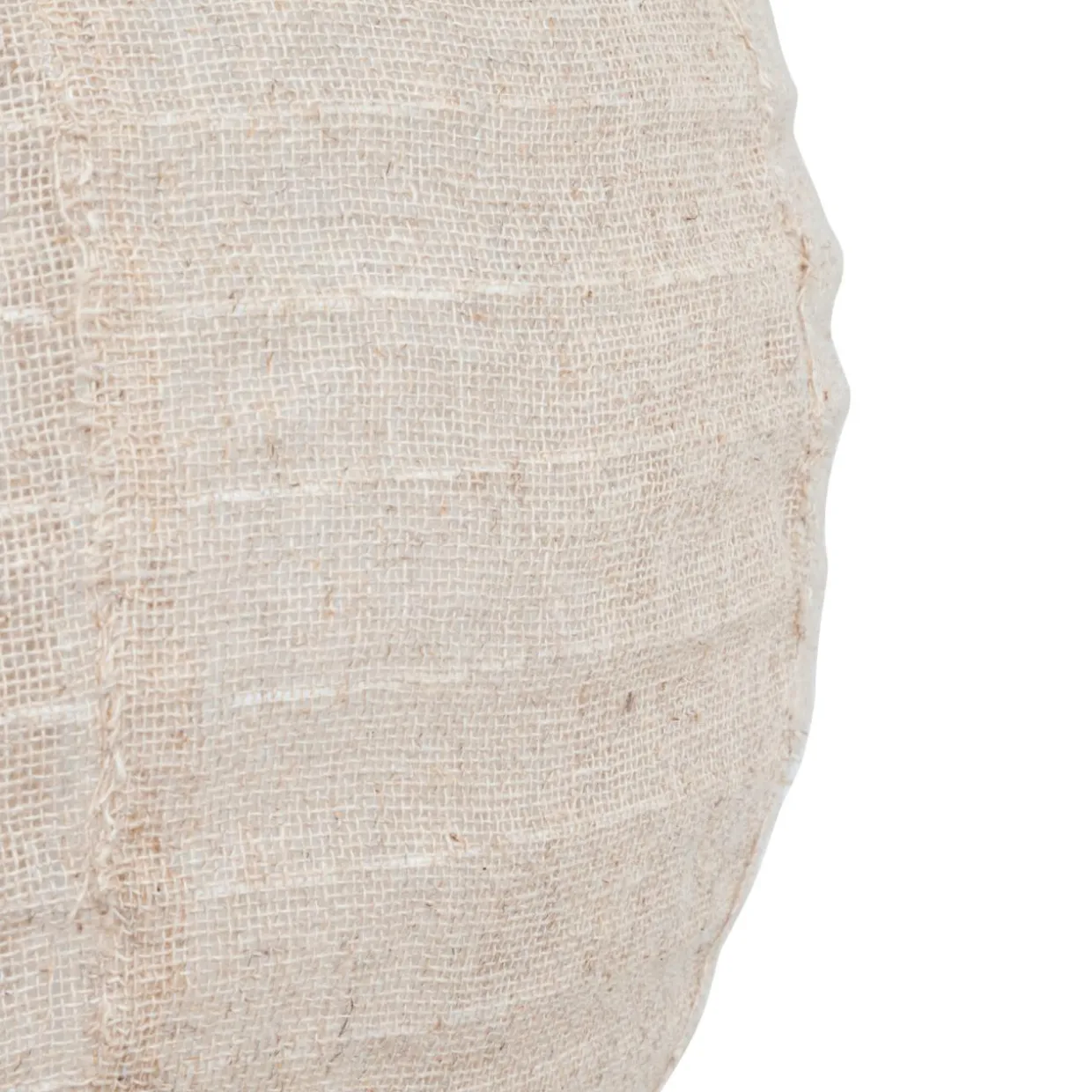 Suspension luminaire lanterne lin (35 cm) Jordy Beige