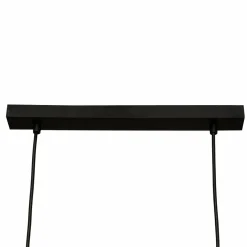 Suspension lumineuse bois acacia (L70 x H120 cm) Edena Noir