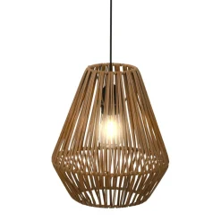 Suspension lumineuse de jardin à piles 15 LED (H27 cm) Messya Marron