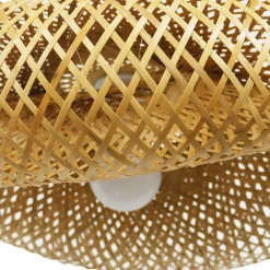 Suspension lumineuse en bambou (D50 cm) Marinaly Naturel