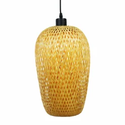 Suspension lumineuse en bambou (H35 cm) Fuengirola Naturel