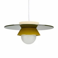 Suspension lumineuse en céramique (D26 cm) Bagliore Verte