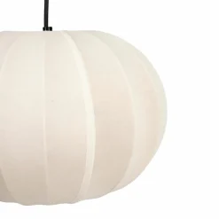 Suspension lumineuse en coton (D32 cm) Intensa Beige