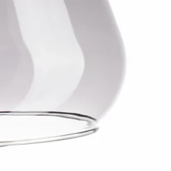 Suspension lumineuse en verre (D24 cm) Dulcia Noir