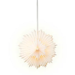 Suspension lumineuse papier LED (D40 cm) Origami Star Blanc chaud