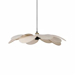Suspension lumineuse pétal Lin (D60 cm) Horizonte Beige