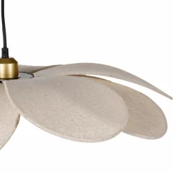 Suspension lumineuse pétal Lin (D60 cm) Horizonte Beige