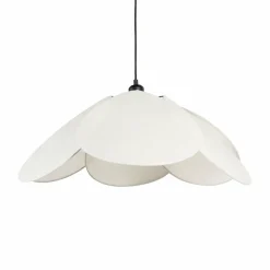 Suspension lumineuse tissu Pétale (D69 cm) Luminosa Beige