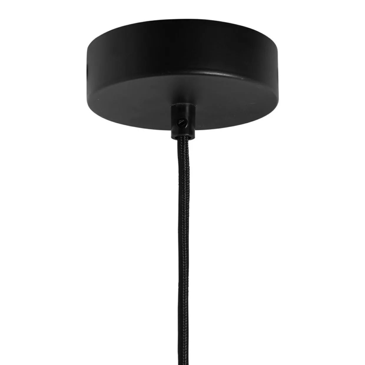 Suspension métal et pétales (D50 cm) Til Noir et beige