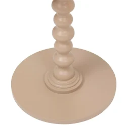 Table à café ronde en bois (H50 cm) Alix Noisette