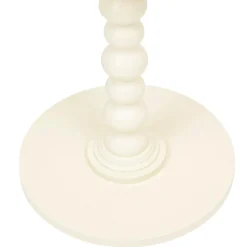 Table à café ronde en bois (H50 cm) Alix Ivoire