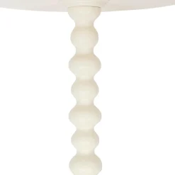 Table à café ronde en bois (H50 cm) Alix Ivoire