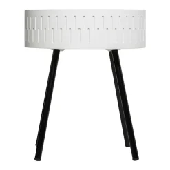 Table coffre en bois (H45 cm) Shiro Blanche