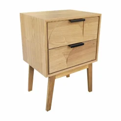 Table d'appoint bois (H60 cm) Double Hanoï Naturel