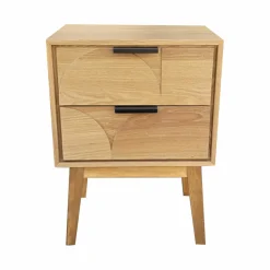 Table d'appoint bois (H60 cm) Double Hanoï Naturel