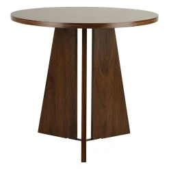 Table d'appoint tripode bois (H43 cm) Hugo Marron